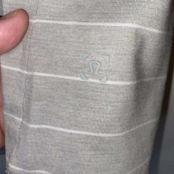 Lululemon Polo Shirt Mens Medium Shirt Short Sleeve Golf Performance Athletic - Picture 3 of 5